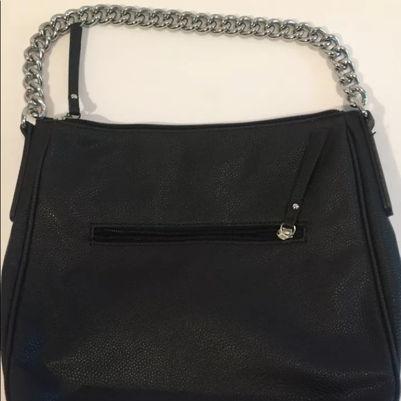 Nine West Blk Pebble Faux Leather Chain Strap Bag - Picture 2 of 2